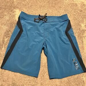 5.11 Tactical Shorts Mens 34 Board Shorts Beach Swim Trunks Unlined Stretch Blue